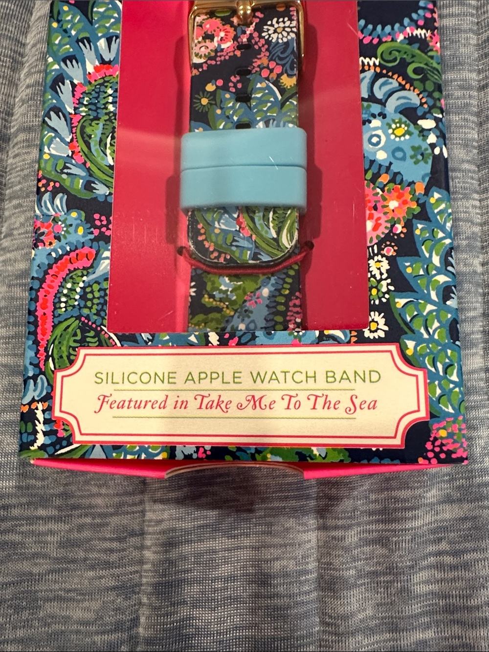Lilly Pulitzer Take Me To The Sea 38, 40mm Silicone Apple Watch Band - Picture 5 of 5